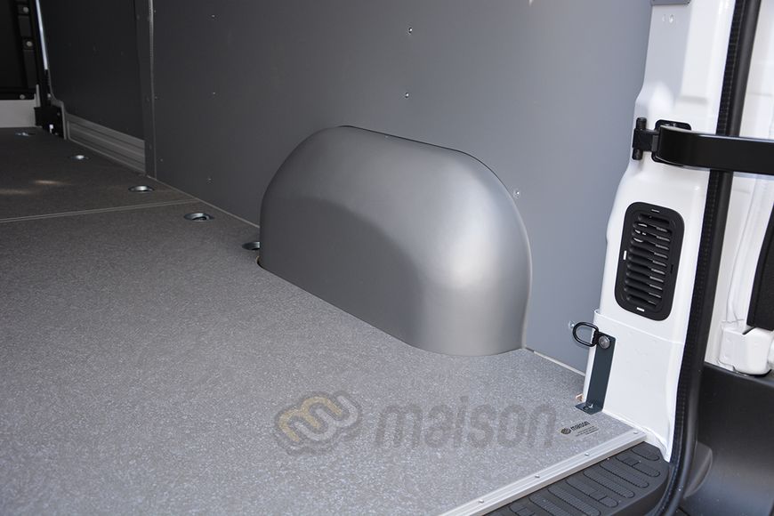 Накладки пластикові (HDPE) для захисту колісних арок (2 шт.) для Movano L3 (передній привід, колісна база 4332мм, довжина вантажного відсіку 3733мм)