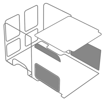 Plastic wall paneling of the front cabin of the Maison Master Crew Cab L3 (wheelbase 4332mm, load length 2500mm)