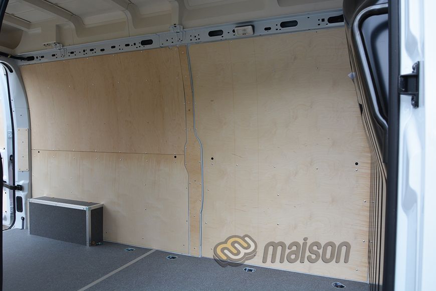 Фанерна обшивка стін фургона Master L3H2 (задній привід, колісна база 3682мм), спарені колеса, БЕЗ ПОКРИТТЯ, товщина 5 мм