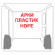 Накладки пластикові (HDPE) для захисту колісних арок (2 шт.) для Vito L2H1 (колісна база 3200мм, довжина вантажного відсіку 2831мм) фото 1