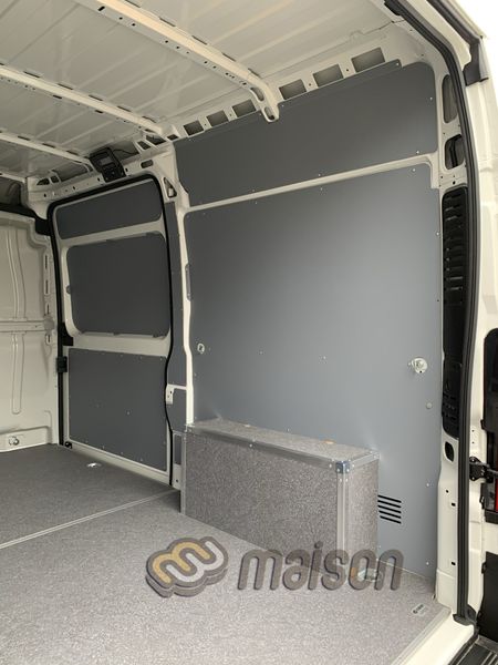 Wheel arch protection "rectangle" with aluminium frame Ducato L1 (2 pcs, plywood)