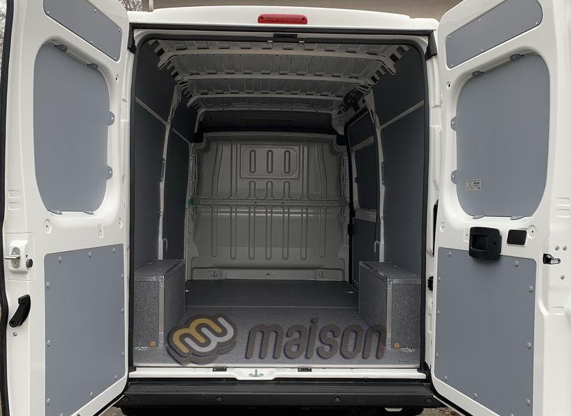 Wheel arch protection "rectangle" with aluminium frame Ducato L1 (2 pcs, plywood)