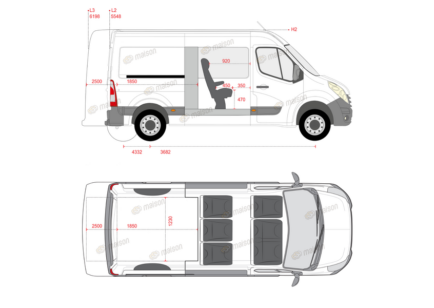 RENAULT MASTER L2H2 CREW CAB