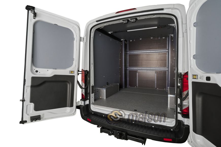 КОМПЛЕКТ 3в1 підлога + стіни +арки HDPE фургона Transit 2T Double Cab L3H2/L3H3 передній привід(колісна база 3750мм, довжина вантажного відсіку 3494мм)