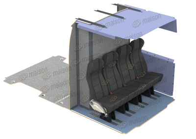 Комплект подвійної кабіни "Комфорт" 4-місний Veris, Jumper L3Н2, праві зсувні двері