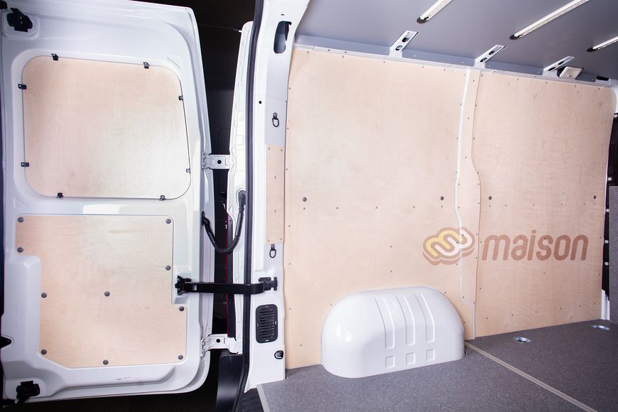 Фанерна обшивка стін фургона Master L1H1/H2 (передній привід, колісна база 3182мм, довжина вантажного відсіку 2583мм) БЕЗ ПОКРИТТЯ, товщина 5 мм