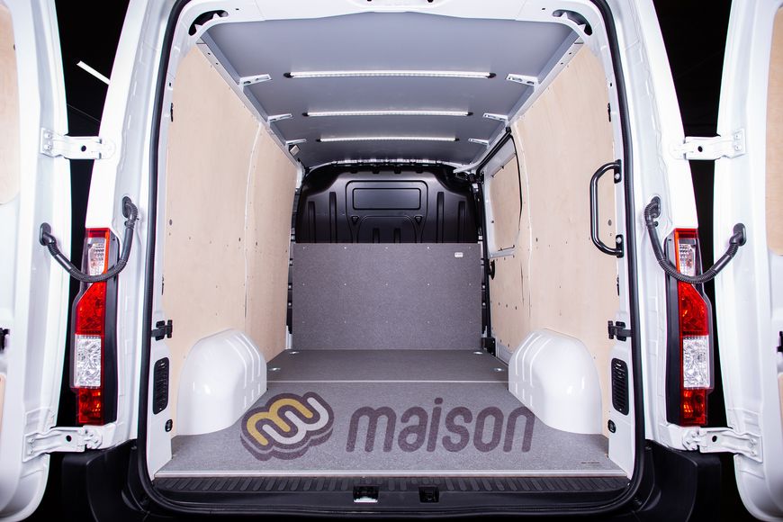 Фанерна обшивка стін фургона Movano L1H1/H2 (передній привід, колісна база 3182мм, довжина вантажного відсіку 2583мм) БЕЗ ПОКРИТТЯ, товщина 5 мм