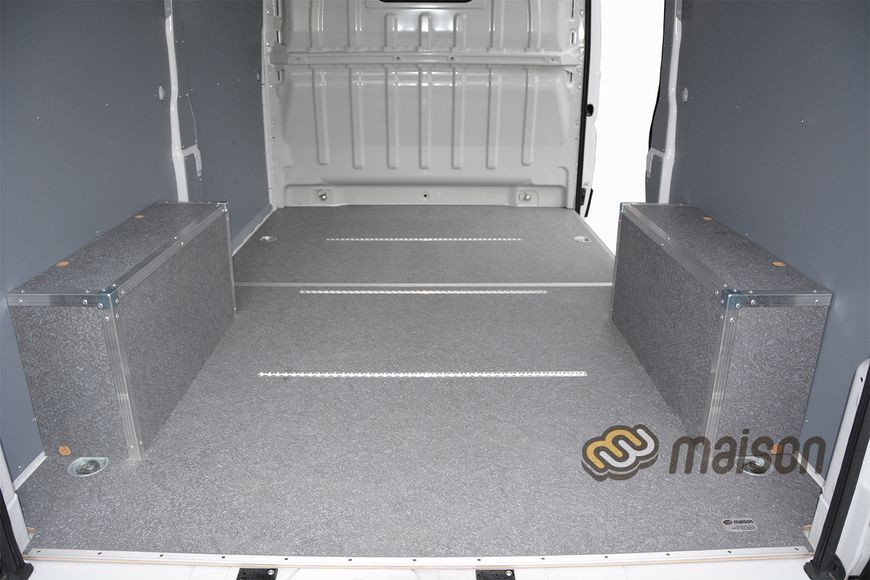 Flooring with lashing rails Movano L2 (wheelbase 3450mm, load length 3120mm), cross