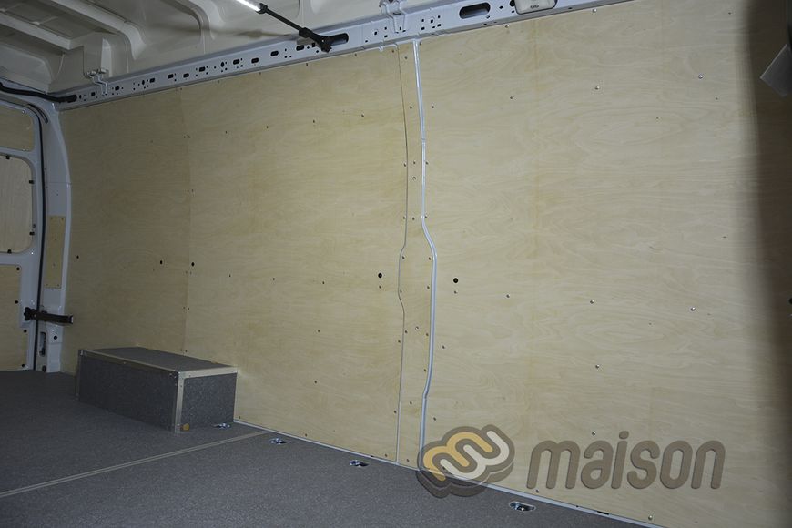 Non-laminated plywood wall paneling Movano L4H2 (RWD, wheelbase 4332mm, load length 4383mm), twin wheels, thickness 5mm