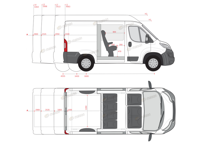 MOVANO L3H2 ВАНТАЖОПАСАЖИРСЬКИЙ 7 МІСЦЬ