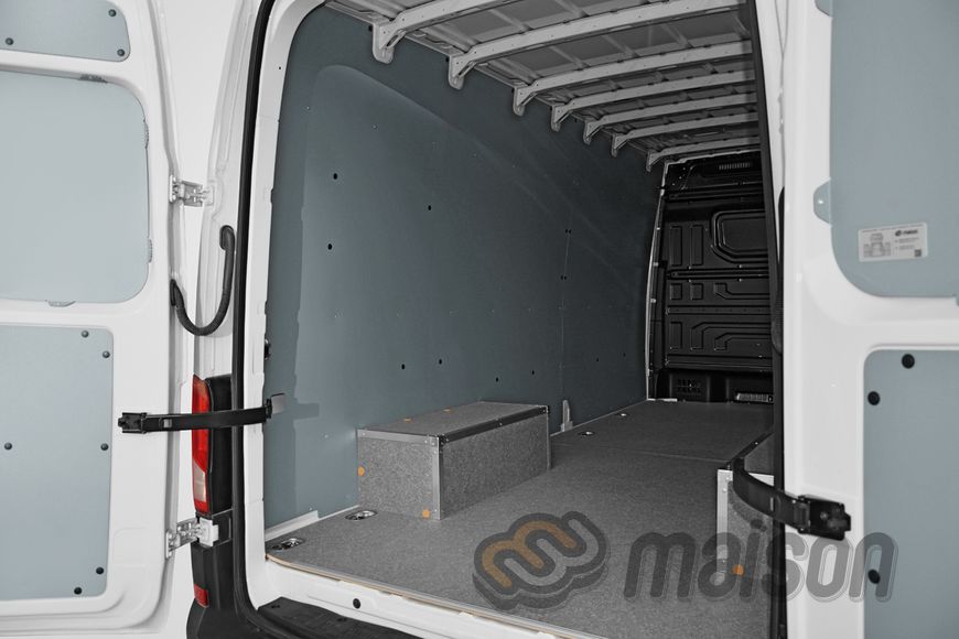 Wheel arch protection "rectangle" with aluminium frame Crafter L4H3 LR, RWD 4x4, twin wheels (2 pcs, plywood)