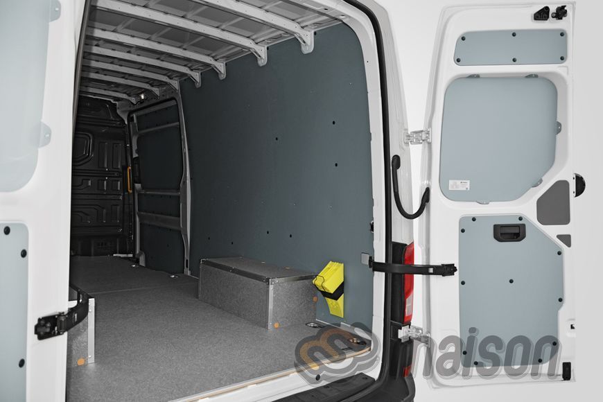 Wheel arch protection "rectangle" with aluminium frame TGE L4H3 LR, RWD 4x4, twin wheels (2 pcs, plywood)