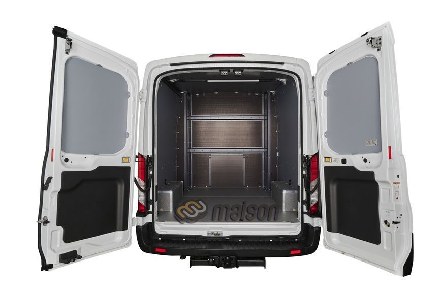 Захист колісних арок "прямокутник" з алюмінієвим каркасом для Transit 2T Double Cab L3 передній привід (2шт,фанера)