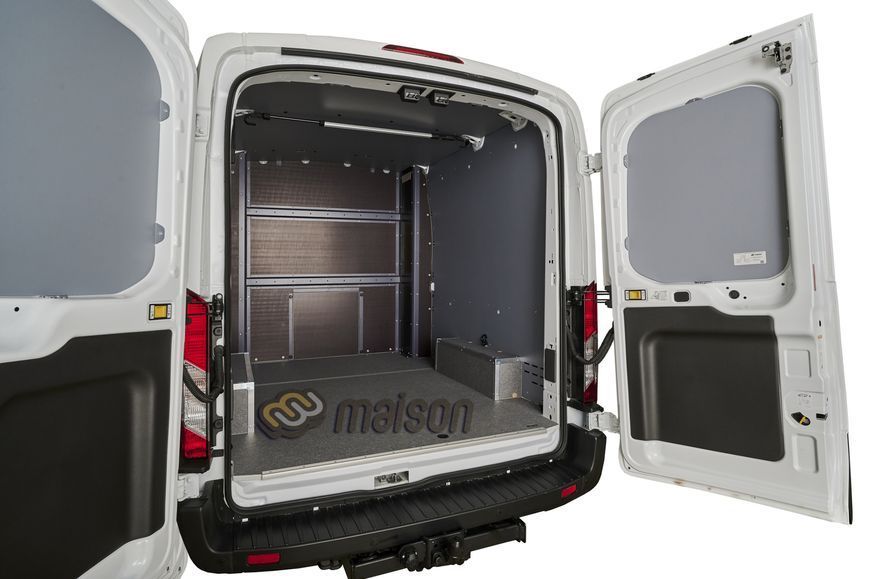Захист колісних арок "прямокутник" з алюмінієвим каркасом для Transit 2T Double Cab L3 передній привід (2шт,фанера)