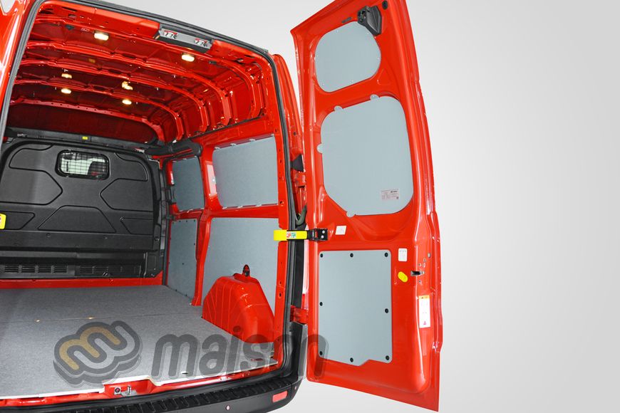 Пластикова обшивка стін фургона Transit Custom L2H1/L2H2 (колісна база 3300мм, довжина вантажного відсіку 2850мм)