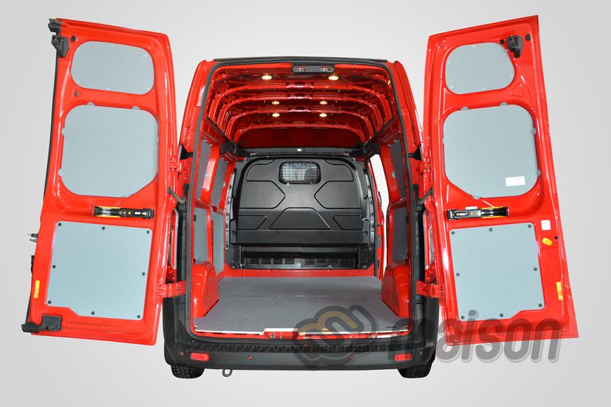 Пластикова обшивка стін фургона Transit Custom L2H1/L2H2 (колісна база 3300мм, довжина вантажного відсіку 2850мм)