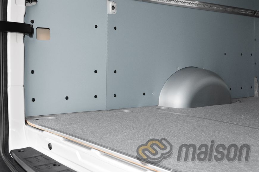 КОМПЛЕКТ 3в1 підлога + стіни + арки (HDPE) Crafter L5H3 (LR UH, задній/повний привід 4 х 4, довга колісна база зі звисом 4490мм, довжина вантажного відсіку 4855мм) висота Н3, одинарні колеса