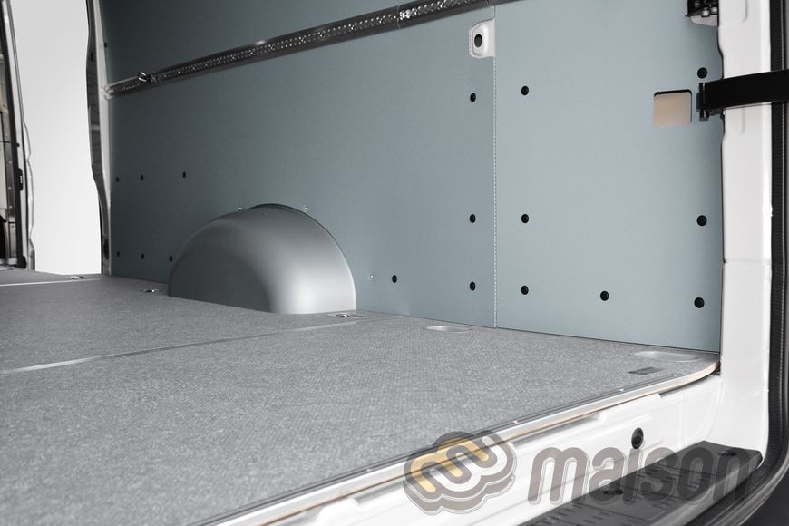 KIT 3in1 floor + walls + arches (HDPE) TGE L5H3 (LR, RWD 4x4, wheelbase 4490mm, load length 4855mm), single wheel