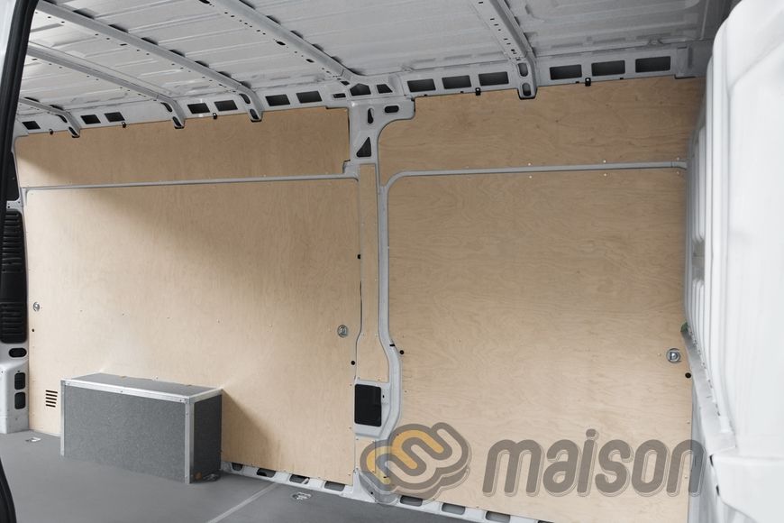 Фанерна обшивка стін фургона Movano Maxi L4 (колісна база 4035мм, довжина вантажного відсіку 4070мм) БЕЗ ПОКРИТТЯ, товщина 5 мм